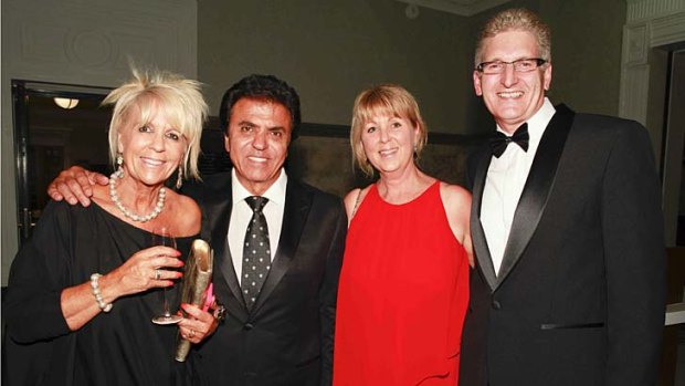 (l-r) Rose King, Lifetime Achievement award winner Stefan Ackerie, and Jeanette and Mark Morris.