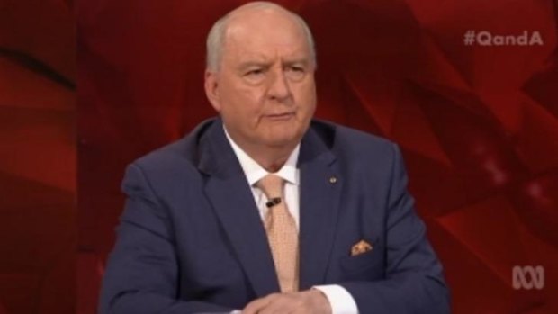 Alan Jones was well prepared for his spot as a panellist on Q&A with a dossier of statistics to back up his argument against the proposed Shenhua coal mine.
