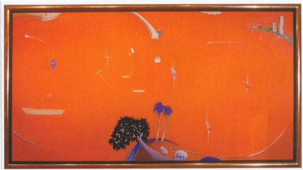 An earlier fake Brett Whiteley painting, <i>Orange Lavender Bay, 1988</i>.