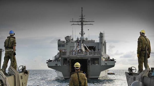 HMAS Kanimbla . . . needs repairs worth $22 million.
