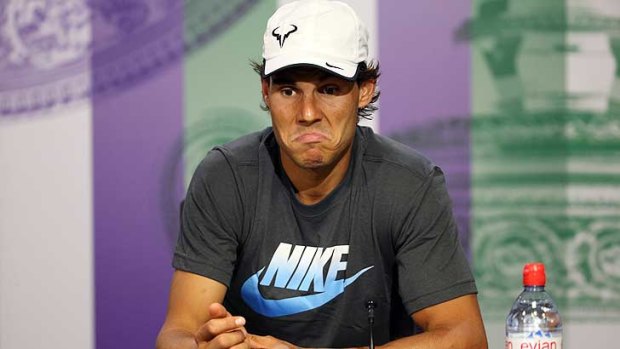 Rafael Nadal at his post-match press conference.