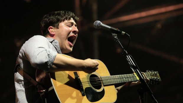 Clanger: Mumford and Sons lead singer Marcus Mumford.