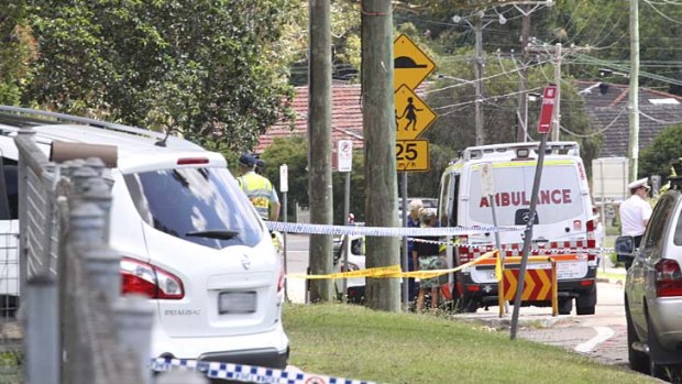 Fatal accident: a child died outside Carlingford Public School.