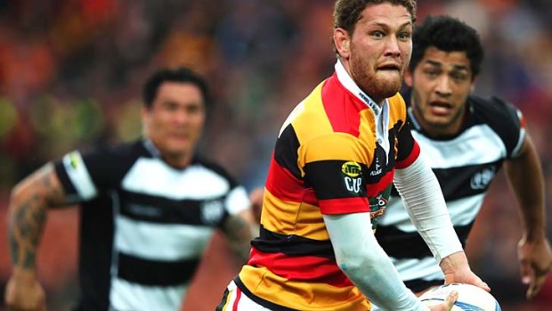 Tawera Kerr-Barlow playing for Waikato in the ITM Cup.