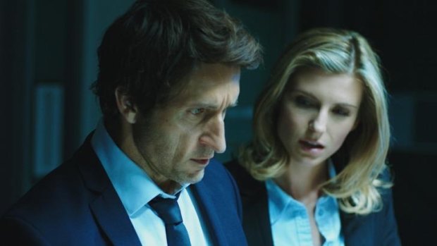 No horror here: Robbie (Jonathan LaPaglia) and Jane (Viva Bianca) are on the case in <i>The Reckoning</i>.