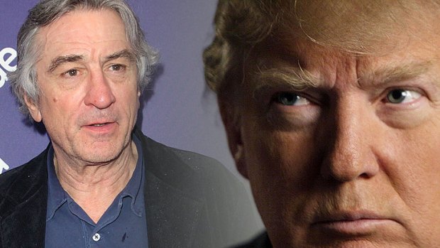 Actor Robert De Niro and tycoon Donald Trump have launched into a public spat over the latter's presidential run.