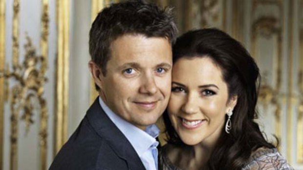 One of the official portaits of Prince Frederick and Princess Mary to mark their fifth wedding anniversary.