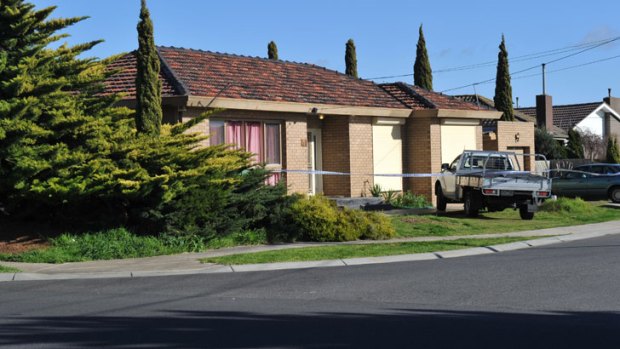 The house that was robbed in Branton Avenue before a man was shot dead.