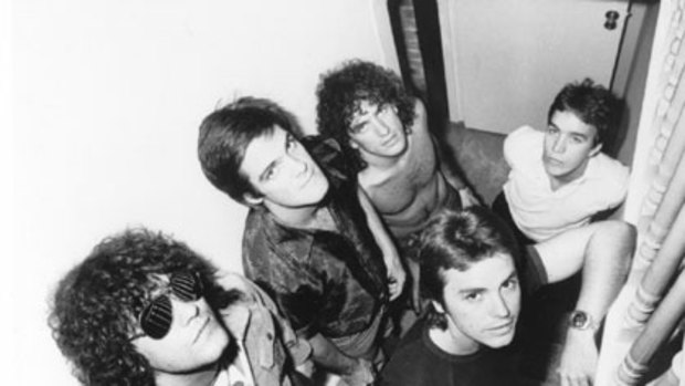 Kings of the pubs ... Steve Prestwich, right, with Cold Chisel bandmates.