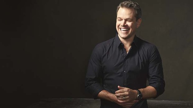 Big star, bigger heart: Matt Damon credits his friends and family with keeping him grounded.