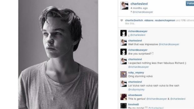 The Instagram post that got Charles Levi a modelling contract.