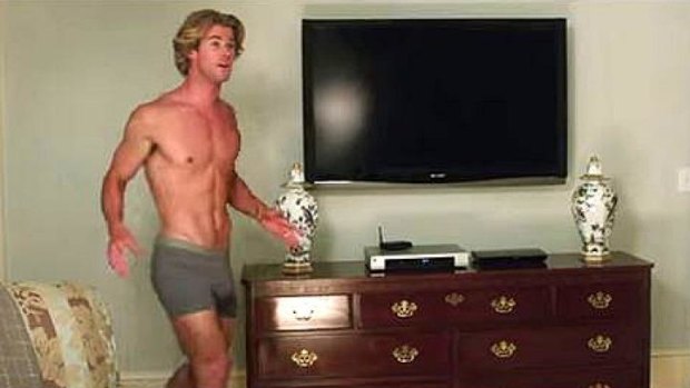 A very buff Chris Hemsworth, wearing just boxer shorts and prosthetically enhanced appendage, leaves little to the imagination in <i>Vacation</i>.