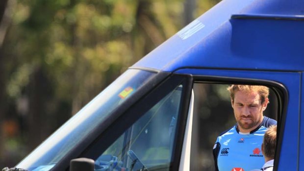 Keen to get back in the driver's seat &#8230; Waratahs captain Rocky Elsom remains out due to his hamstring injury. ''You just have good days and bad days,'' Elsom said yesterday.