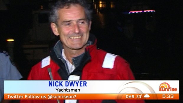 Nick Dwyer says he owes rescuers his life.