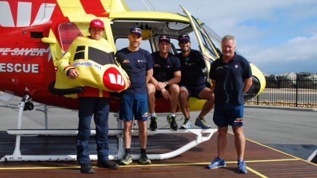 The crew from the Westpac Lifesaver Rescue Helicopter Service have signed on for the Swan River Run.