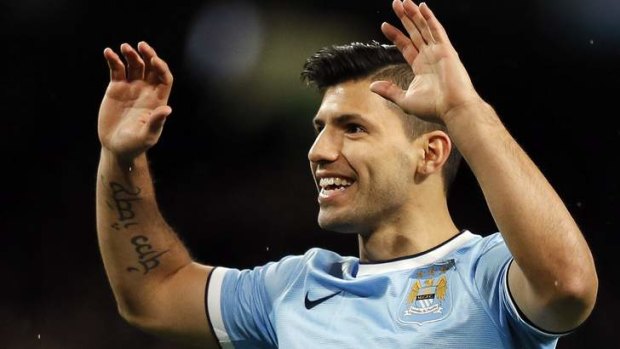 Complete package: Manchester City's Sergio Aguero.