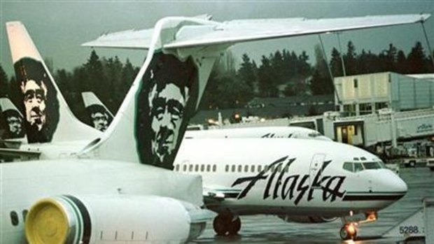 The pilot of Alaska Airlines Flight 448, bound for Los Angeles, reported hearing noises from beneath the aircraft within 14 minutes of taking off.