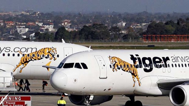 Three of Tiger's 10 A320 planes remain on the ground.