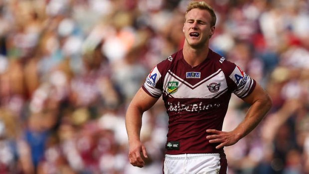Grounded Sea Eagles: Manly couldn't get up for the game against the Panthers at the weekend.
