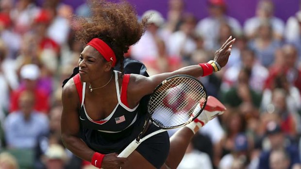 A very good year &#8230; Williams defeating Maria Sharapova of Russia to take gold in the London 2012 Olympic Games.