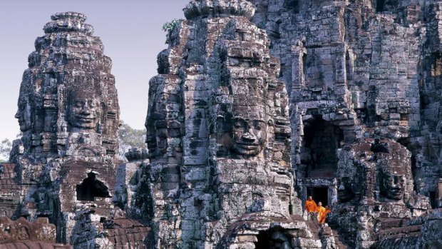Cultural escape: Cambodia's Bayon temple at Angkor.