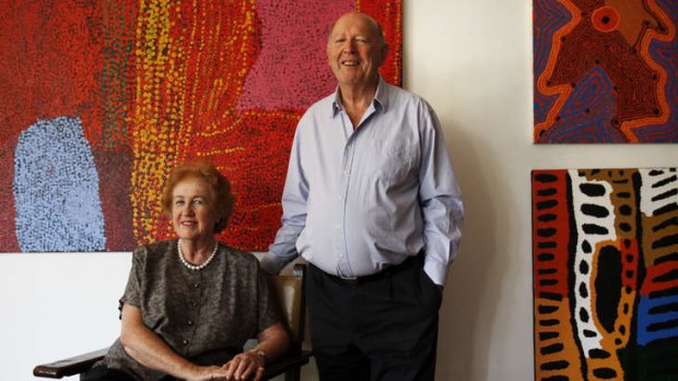 Colin Laverty with his wife Liz at their home.