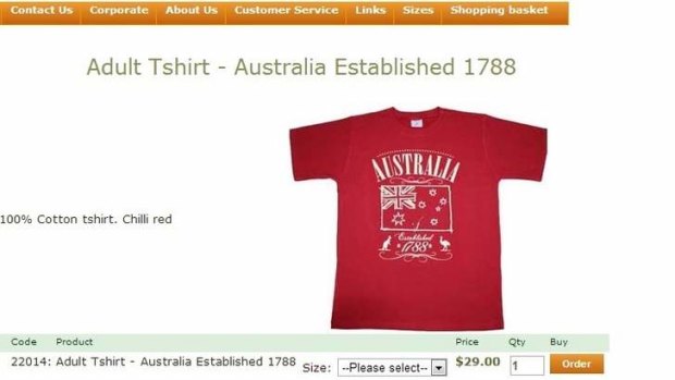 The shirt is Australian made and the company supports indigenous education.