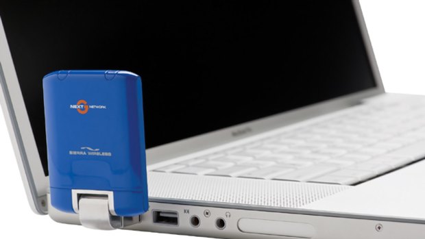 Telstra's new Sierra Wireless USB dongle.
