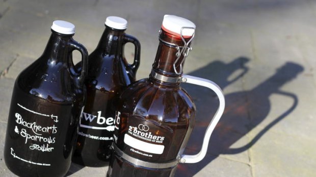 Once a novelty, more drinkers are taking their beer home in a growler.