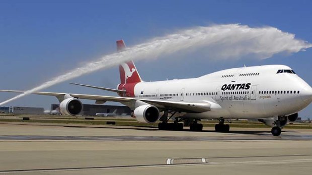 The first Qantas flight from Sydney to Dallas arrived at Dallas Fort Worth International Airport in May.