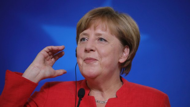 German Chancellor Angela Merkel has previously opposed same-sex marriage.