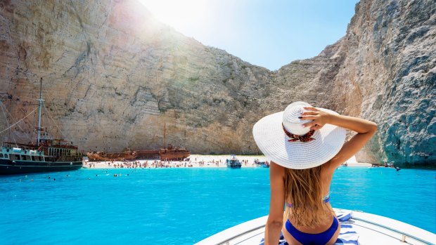 Australians are still considering overseas travel to destinations such as Greece. 