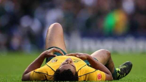In doubt . . . Will Genia injured his ribs in the England game.