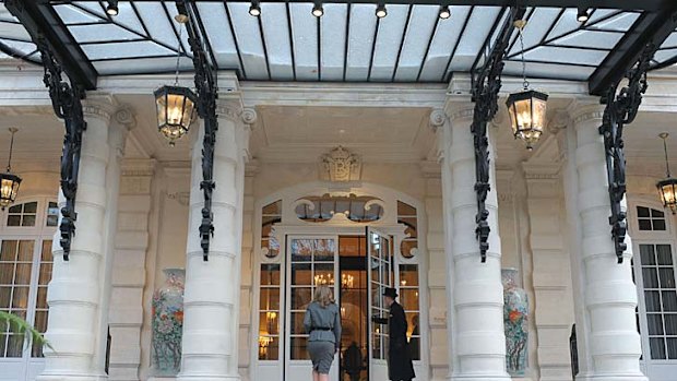 The Shangri-La Hotel in Paris from which a Saudi princess was allegedly caught trying to leave without paying the bill.