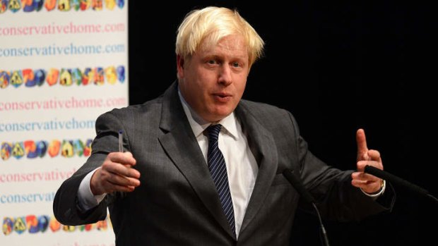 Forging a bond: London mayor Boris Johnson wants Britain and Australia to strengthen their ties.