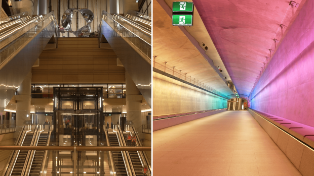 Sydney's new underground metro train hub