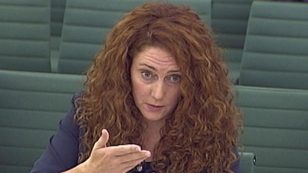 Former News International chief executive Rebekah Brooks before a parliamentary committee.