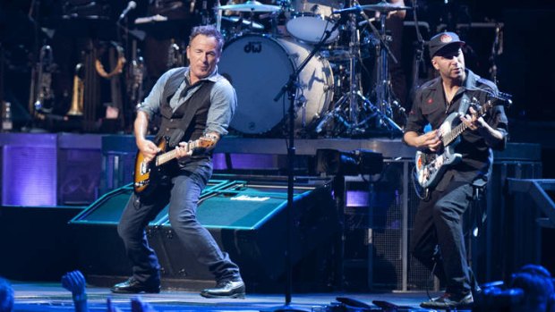 Bruce Springsteen, Tom Morello and the E Street Band had the Brisbane Entertainment Centre crowd eating out of their hands.
