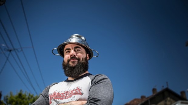 Marcus Bowring uses his colander to make his favourite pasta: spaghetti bolognese.