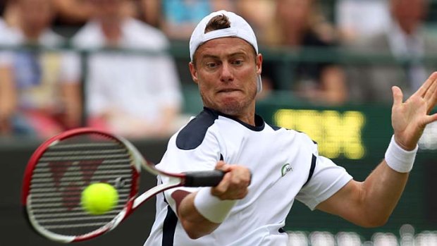 Lleyton Hewitt says he is improving with every match.