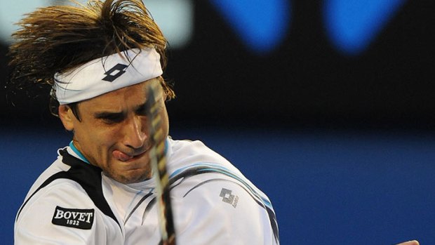 Spaniard David Ferrer looked to exploit Djokovic's physical struggle.