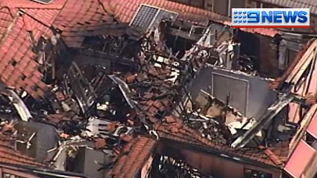 A fire ripped through this two-storey home on Oakmont Avenue in Oxley on Christmas Day.