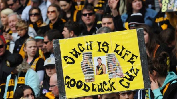 Fans farewell Ben Cousins at his final AFL match on the weekend.
