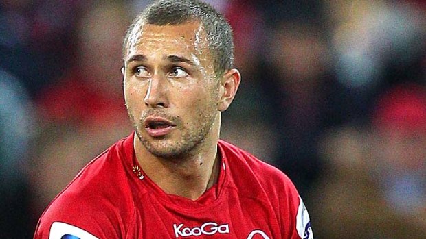 Sublime performance . . . Quade Cooper of the Reds.