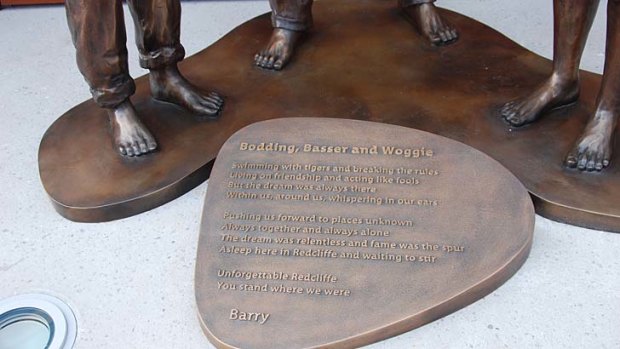 Barry Gibb was thrilled by the bare feet on the statue, saying it represented the boys' childhood.