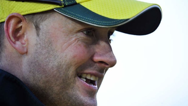 Doubts remain: Michael Clarke's troublesome back remains a problem for the Test skipper.