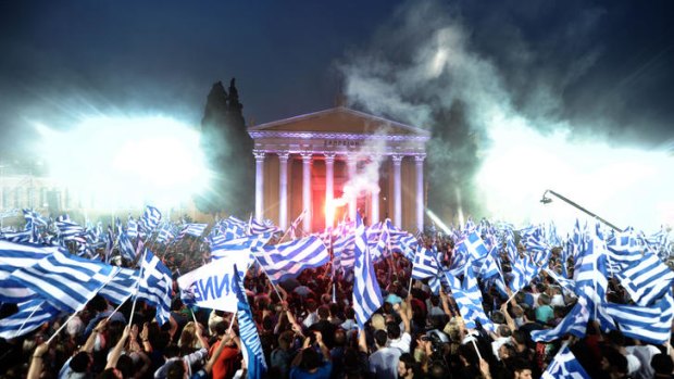 Decisive ... the coming Greek elections are being seen as a referendum on whether to quit the euro.