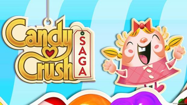 Sugar hit: Online game Candy Crush Saga.