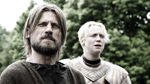 Everybody's doing it tough: Jaime Lannister and Brienne.