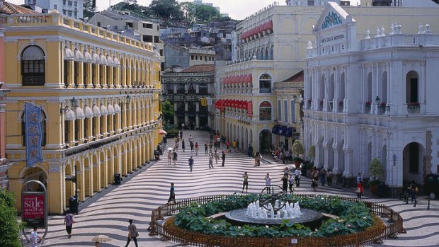 The striking Senado Square - Macau's symbolic centre.